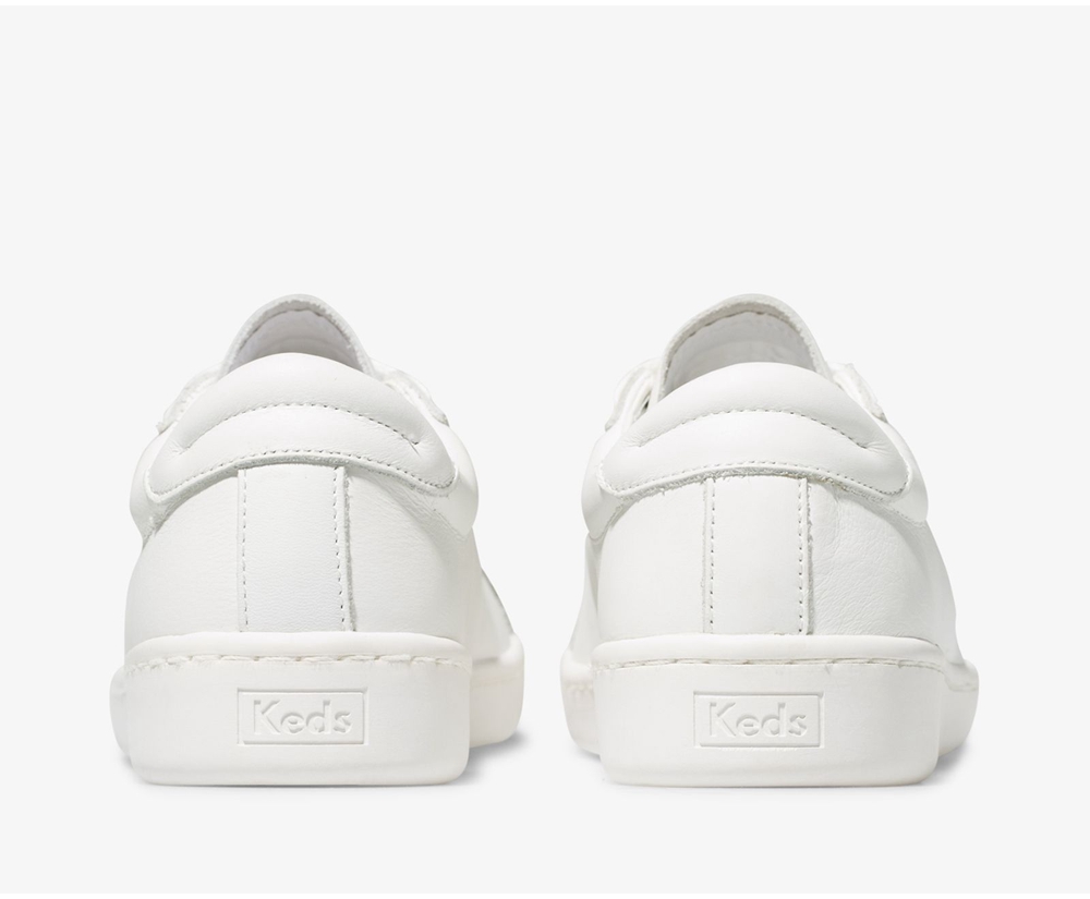 Tenis Keds Mujer Blancos - Ace Cuero - 5468-RSUZY